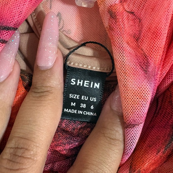 SHEIN Colorful Long Sleeve Dress - Picture 4 of 6